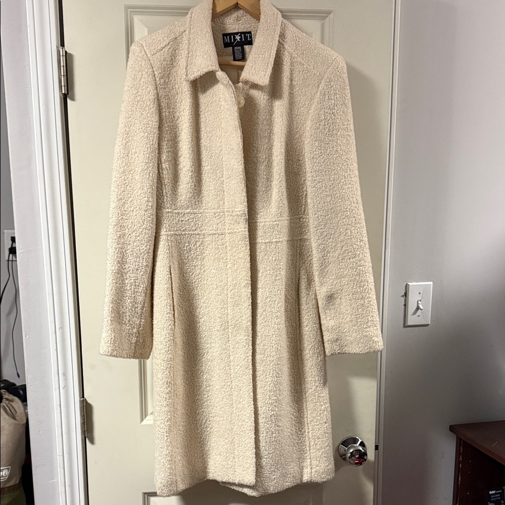 Mixit Women's Teddy Jacket in Cream